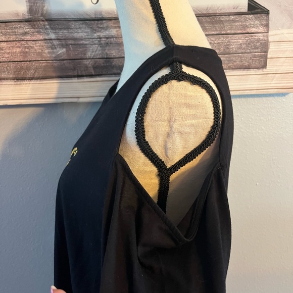 ♥️❄️Michael Kors Woman’s Long Sleeve Cold Shoulder Top Like new Size Large - Picture 7 of 9